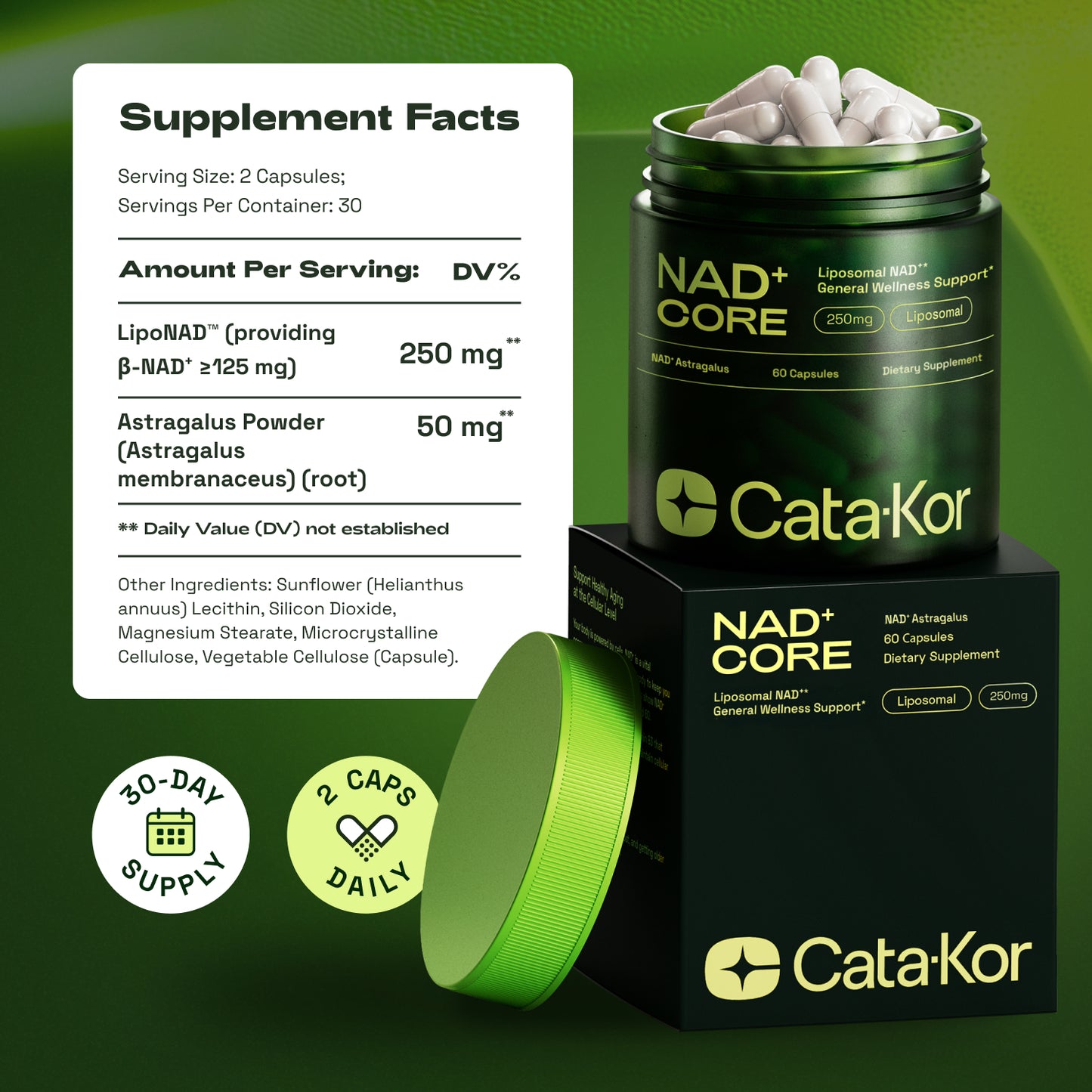 Cata-Kor NAD+ Core - NAD Supplement