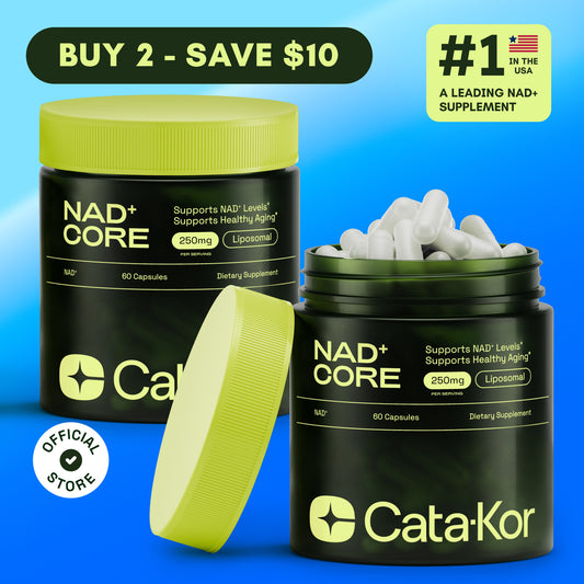 2x Cata-Kor NAD+ Core - NAD Supplement - 120 Capsules