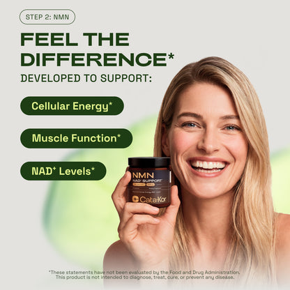 Cata-Kor DUO - Liposomal NAD Advanced 500 mg & NMN 1000 mg  with Resveratrol, TMG, MSM