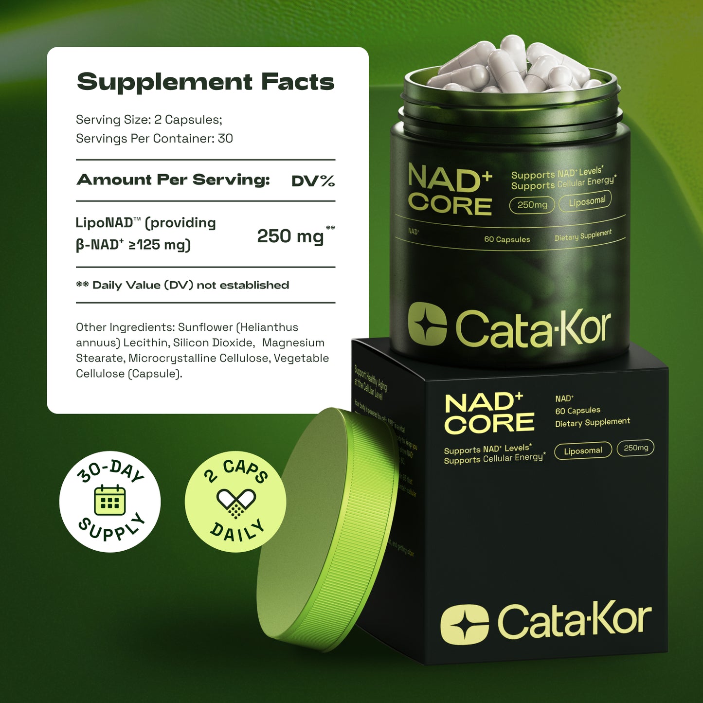 Cata-Kor NAD+ Core - NAD Supplement