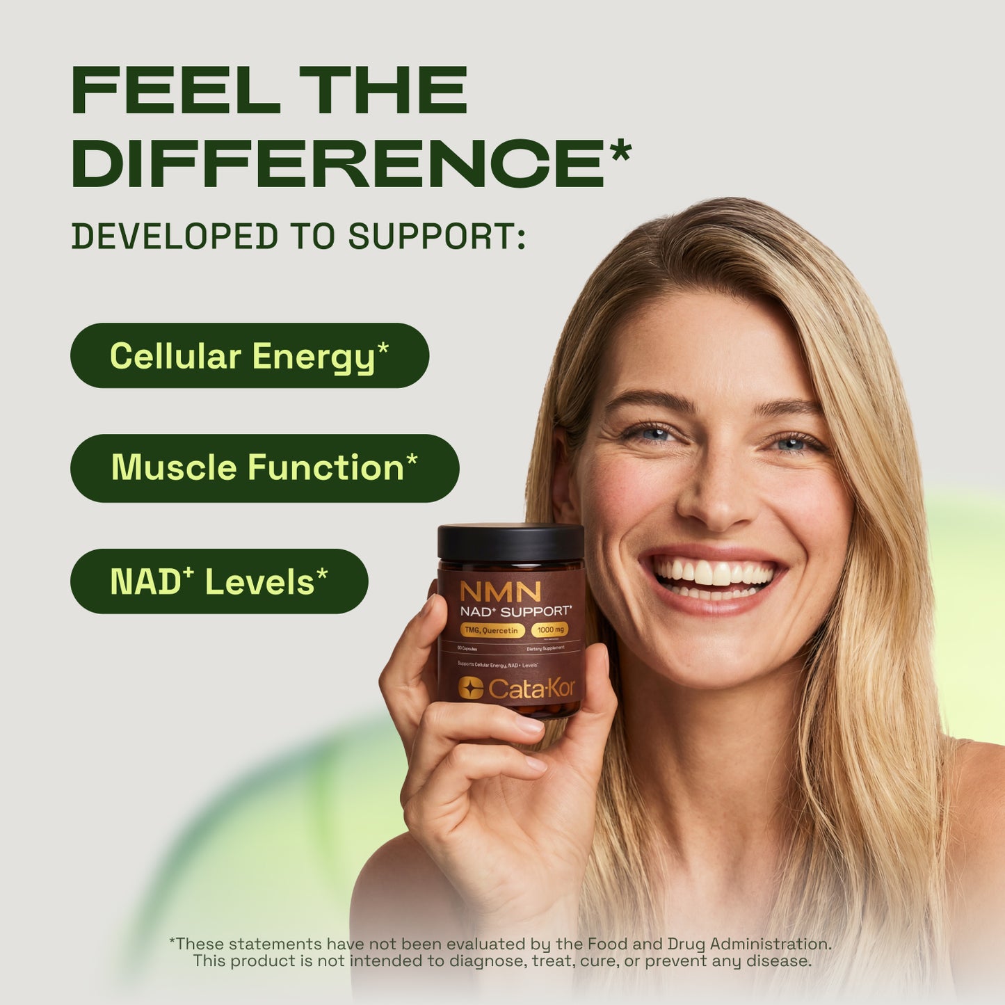 Cata-Kor Energy & Defense DUO - NMN 1,000 mg, Liposomal Glutathione 500 mg, Vitamin C, TMG, Resveratrol