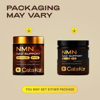 Cata-Kor NMN Supplement, Quercetin, TMG, Resveratrol – Supports Cellular Energy & NAD+ Levels