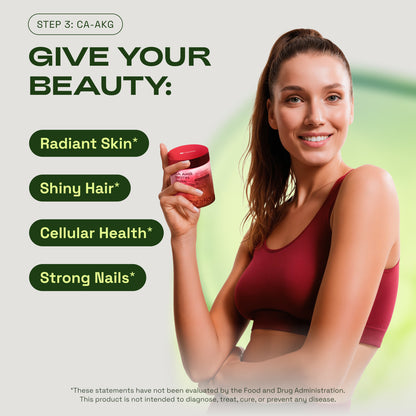 Cata-Kor Ultimate Longevity - NMN 1000 mg, Liposomal Glutathione 500 mg, CA AKG, Biotin, Hyaluronic Acid, MSM, Vitamin C