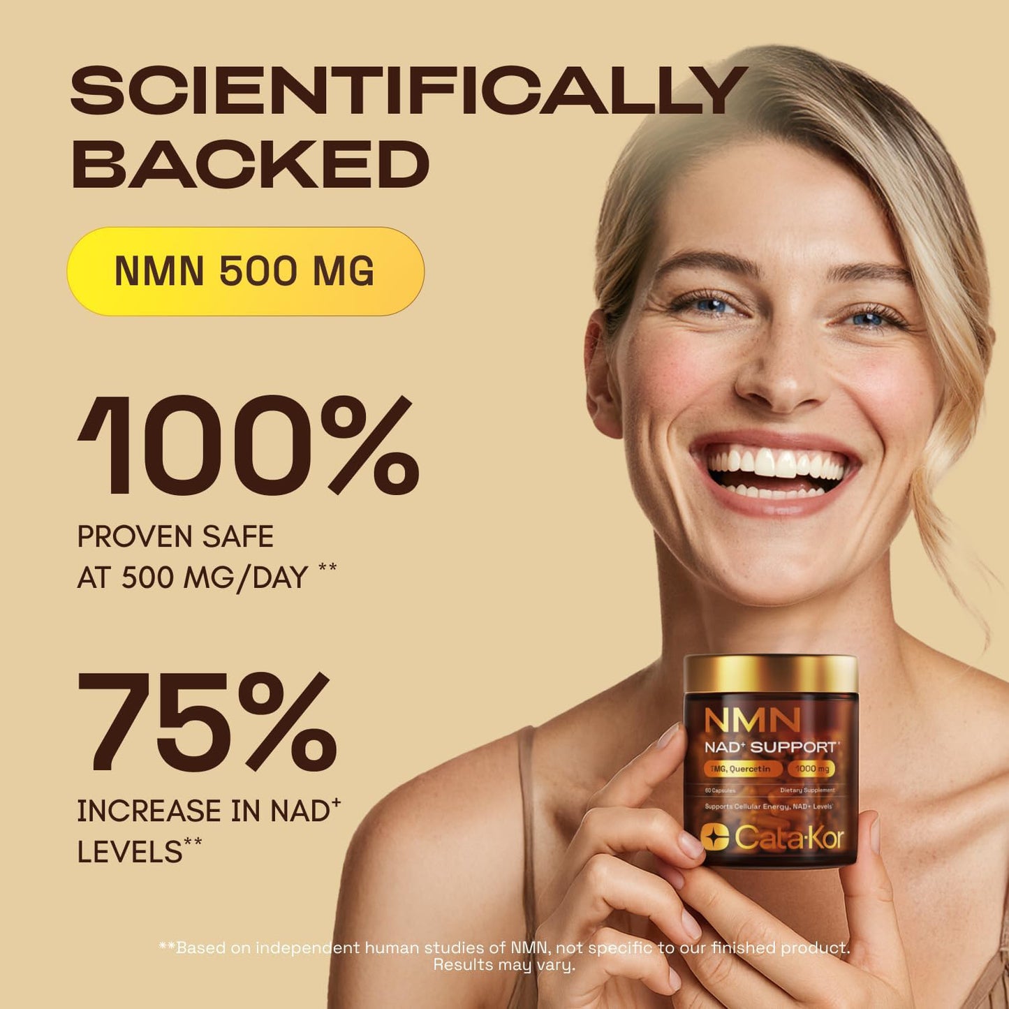 Cata-Kor NMN Supplement, Quercetin, TMG, Resveratrol – Supports Cellular Energy & NAD+ Levels