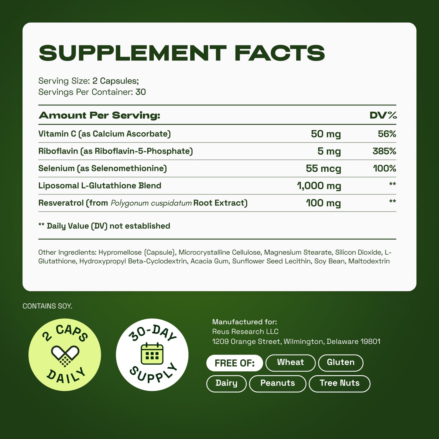 Cata-Kor Energy & Defense DUO - NMN 1,000 mg, Liposomal Glutathione 500 mg, Vitamin C, TMG, Resveratrol