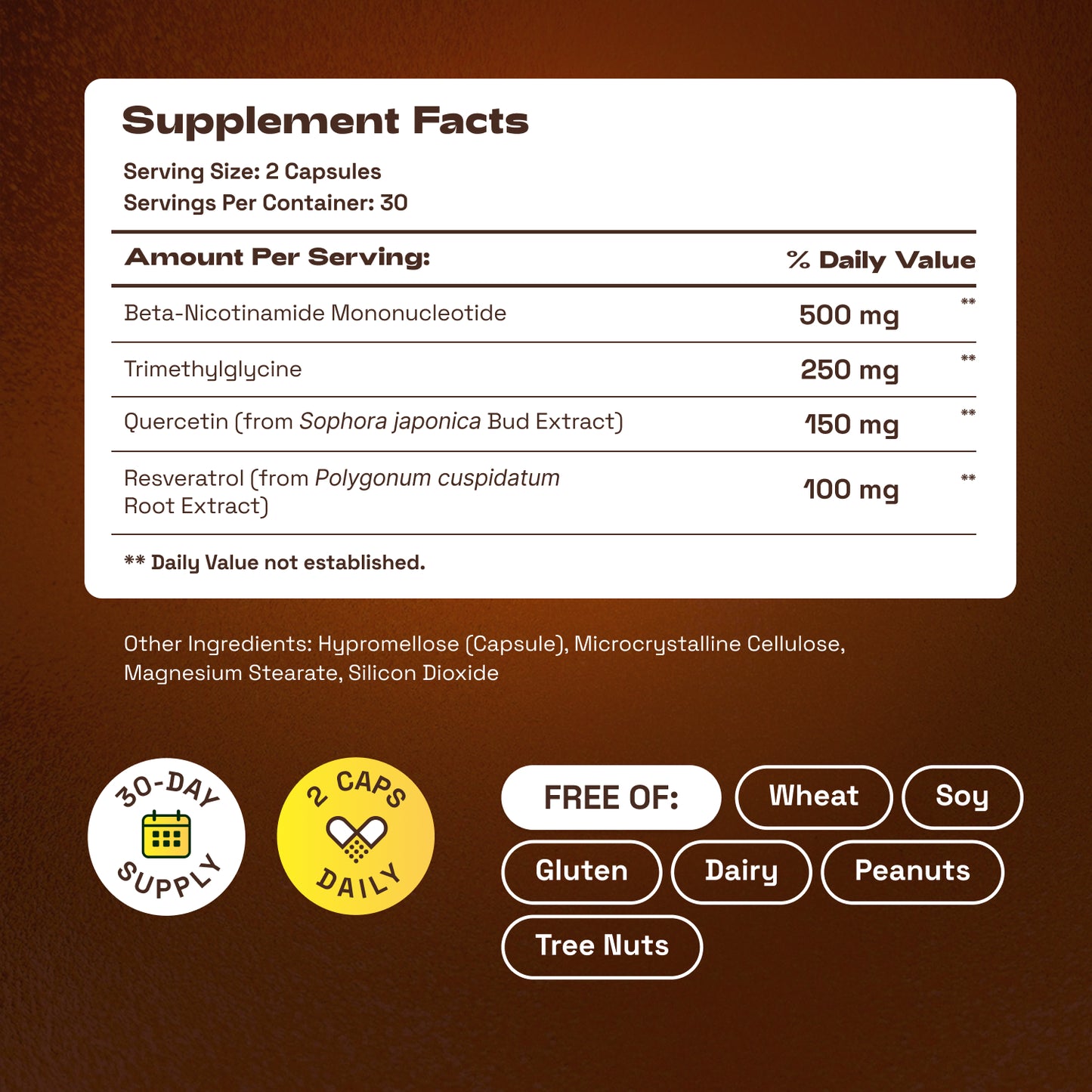Cata-Kor NMN Supplement, Quercetin, TMG, Resveratrol – Supports Cellular Energy & NAD+ Levels
