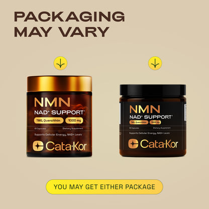 Cata-Kor NMN Supplement, Quercetin, TMG, Resveratrol – Supports Cellular Energy & NAD+ Levels