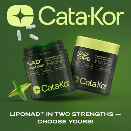 Cata-Kor NAD+ Advanced - NAD Supplement with Resveratrol - 60 Capsules