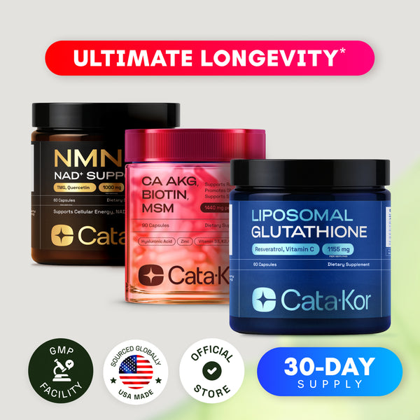 1000mg of glutathione a day Cata-Kor Ultimate Longevity