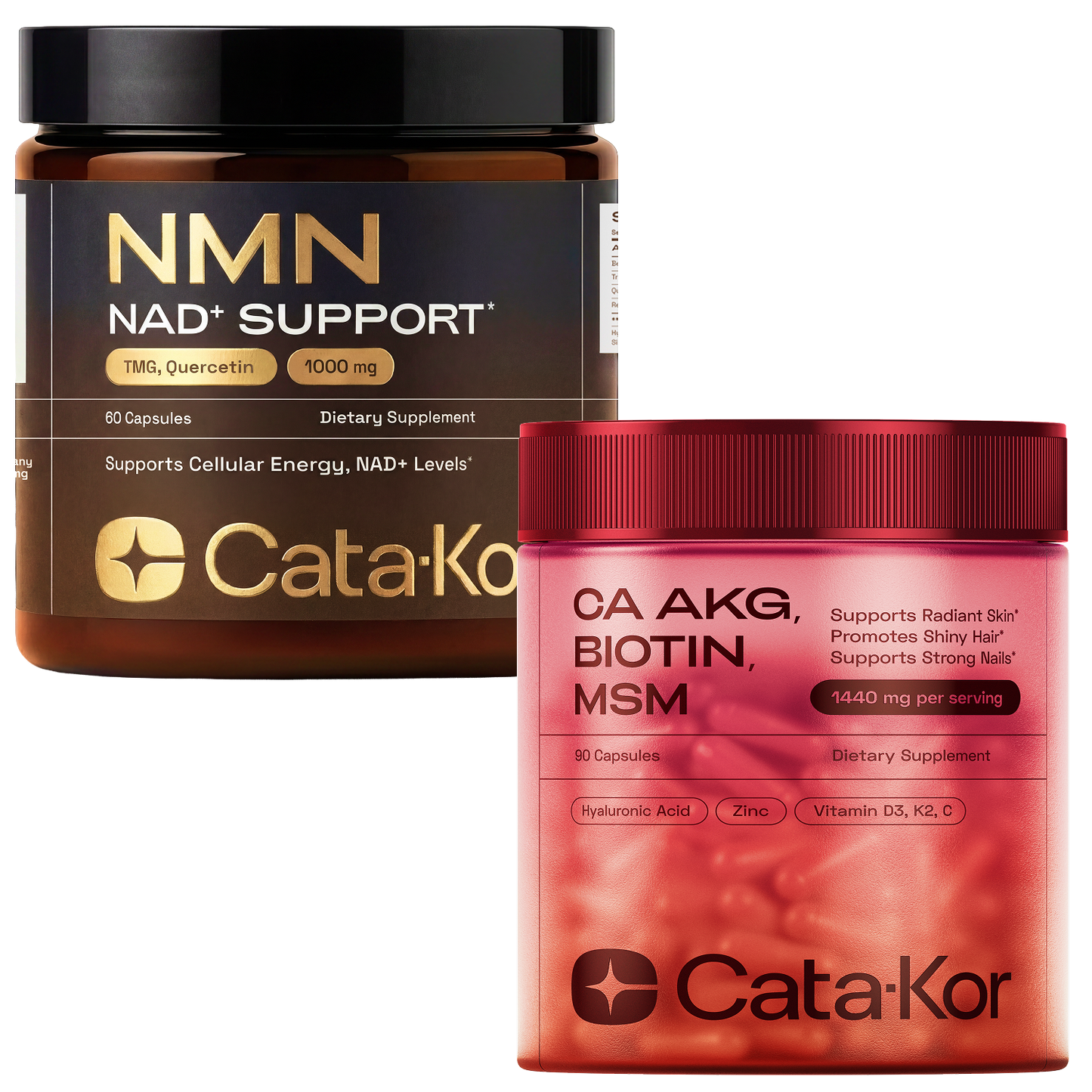 Cata-Kor NMN Longevity Support & Beauty Blend (CA AKG, Hyaluronic Acid & Biotin)