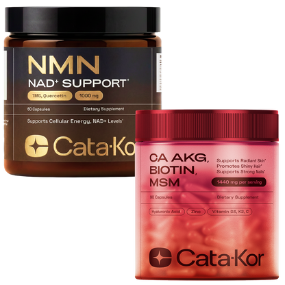 Cata-Kor NMN Longevity Support & Beauty Blend (CA AKG, Hyaluronic Acid & Biotin)