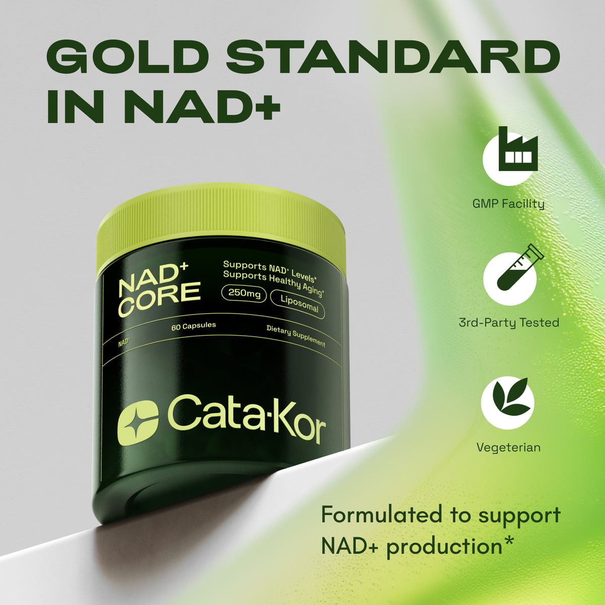 250mg Liposomal NAD+ Supplement - NMN Alternative – Cata-Kor