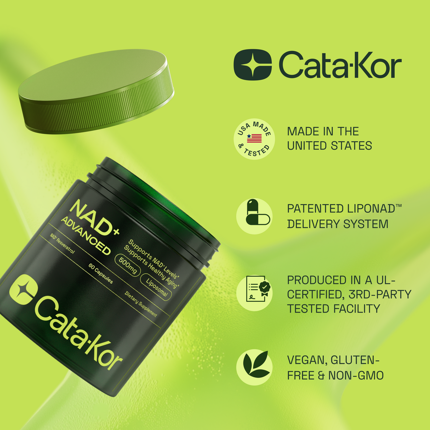 Cata-Kor NAD+ Advanced - NAD with Resveratrol