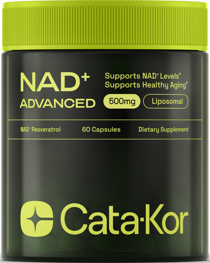 Cata-Kor NAD+ Advanced - NAD Supplement with Resveratrol - 60 Capsules